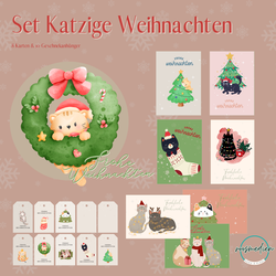 Set "Katzige Weihnachten"
